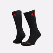 Носки Nike U JORDAN ESSENTIAL CREW 3PR черный, красный Уни 42-46. Изображение №4 Носки Nike U JORDAN ESSENTIAL CREW 3PR черный, красный Уни 42-46. Изображение №4