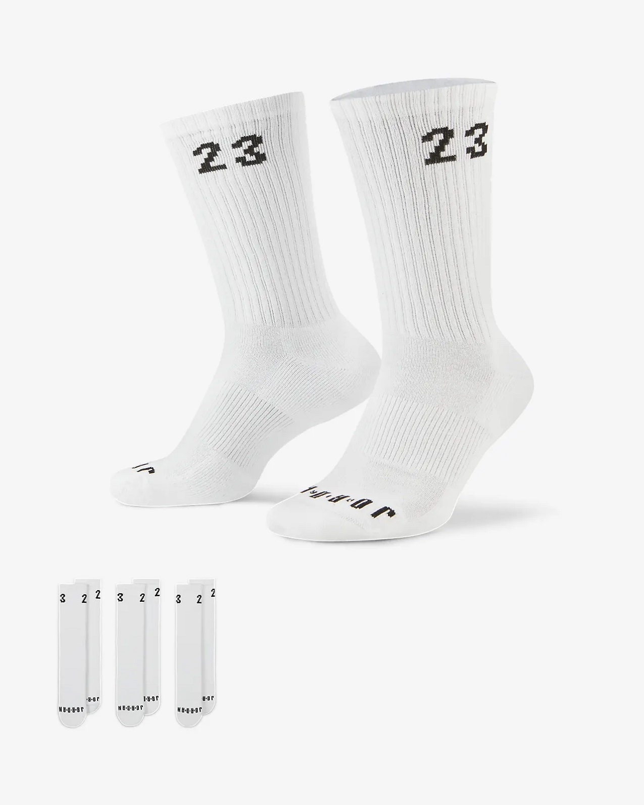 Шкарпетки Nike U JORDAN ESSENTIAL CREW 3PR білий Уні 46-50 Шкарпетки Nike U JORDAN ESSENTIAL CREW 3PR білий Уні 46-50