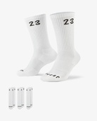 Носки Nike U JORDAN ESSENTIAL CREW 3PR белый Уни 42-46. Изображение №3