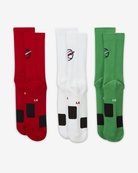 Шкарпетки Nike U NK CREW EVERYDAY BBALL 3PR білий, зелений, червоний Уні 38-42. Зображення №2 Шкарпетки Nike U NK CREW EVERYDAY BBALL 3PR білий, зелений, червоний Уні 38-42. Зображення №2