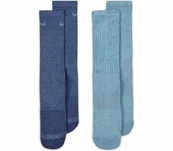 Носки Nike U NK EVERYDAY PLUS CUSH CREW 2PR синий, голубой Уни 34-38. Изображение №7