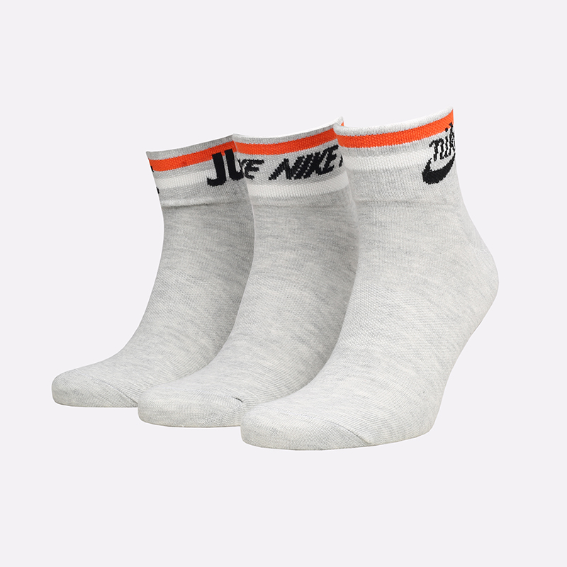 Шкарпетки Nike U NK NSW EVERYDAY ESSENTIAL AN 3PR сірий Уні 42-46 Шкарпетки Nike U NK NSW EVERYDAY ESSENTIAL AN 3PR сірий Уні 42-46