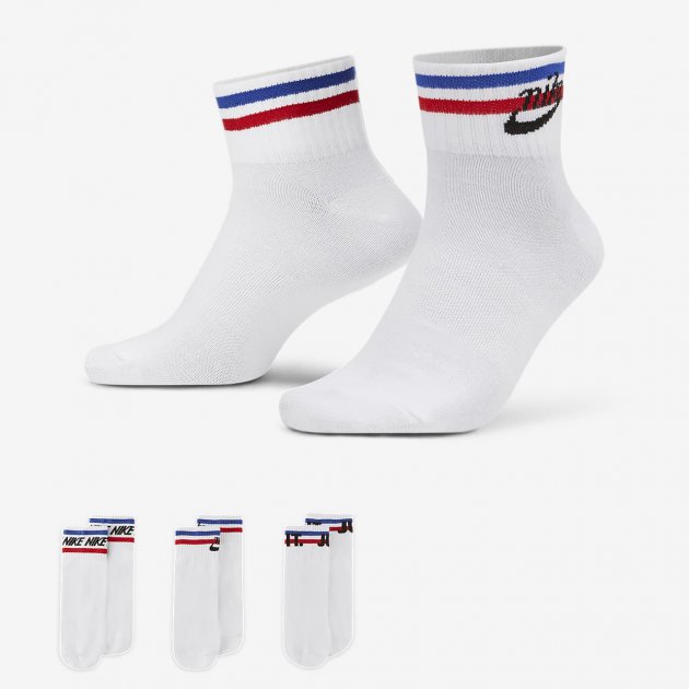 Шкарпетки Nike U NK NSW EVERYDAY ESSENTIAL AN 3PR білий Уні 42-46 (DX5080-100) Шкарпетки Nike U NK NSW EVERYDAY ESSENTIAL AN 3PR білий Уні 42-46 (DX5080-100)
