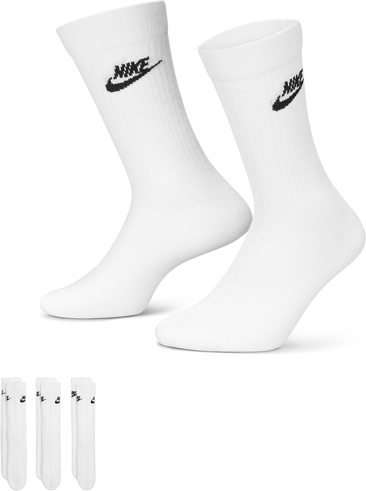 Носки Nike U NK NSW EVERYDAY ESSENTIAL CR 3PR белый Уни 38-42 Носки Nike U NK NSW EVERYDAY ESSENTIAL CR 3PR белый Уни 38-42