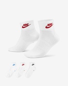 Носки Nike U NK NSW EVERYDAY ESSENTIAL AN 3PR белый, мультиколор Уни 38-42. Изображение №5 Носки Nike U NK NSW EVERYDAY ESSENTIAL AN 3PR белый, мультиколор Уни 38-42. Изображение №5