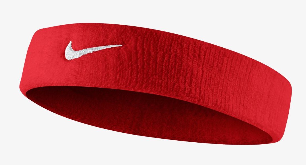 Пов'язка на голову Nike SWOOSH HEADBAND червоний Уні OSFM Пов'язка на голову Nike SWOOSH HEADBAND червоний Уні OSFM
