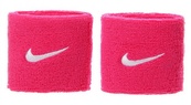 Напульсник Nike SWOOSH WRISTBANDS 2 PK VIVID PINK/WHITE рожевий Уні OSFM. Зображення №2 Напульсник Nike SWOOSH WRISTBANDS 2 PK VIVID PINK/WHITE рожевий Уні OSFM. Зображення №2