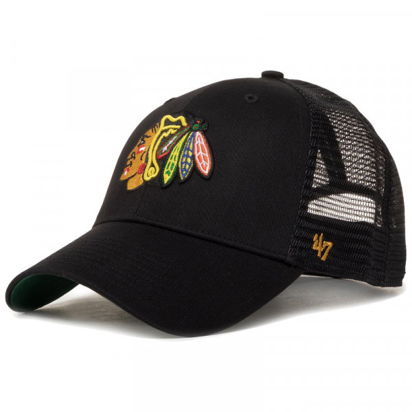 Кепка-тракер 47 Brand CHICAGO BLACKHAWKS BRANSON MES черный, зеленый Уни OSFA Кепка-тракер 47 Brand CHICAGO BLACKHAWKS BRANSON MES черный, зеленый Уни OSFA