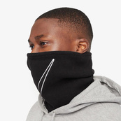Баф Nike FLEECE NECKWARMER 2.0 BLACK/WHITE OSFM черный Уни OSFM. Изображение №3 Баф Nike FLEECE NECKWARMER 2.0 BLACK/WHITE OSFM черный Уни OSFM. Изображение №3