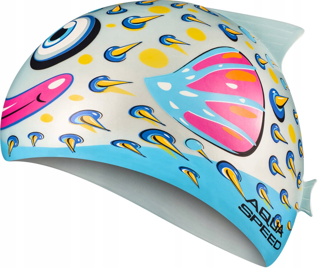 Шапка для плавания Aqua Speed ZOO FISH 8691 серая Дет OSFM Шапка для плавания Aqua Speed ZOO FISH 8691 серая Дет OSFM