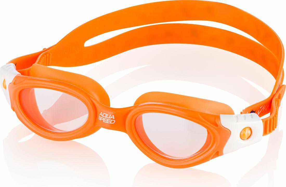Окуляри для плавання Aqua Speed PACIFIC JR BENDYZZ 8918 помаранчевий, білий Діт OSFM Окуляри для плавання Aqua Speed PACIFIC JR BENDYZZ 8918 помаранчевий, білий Діт OSFM