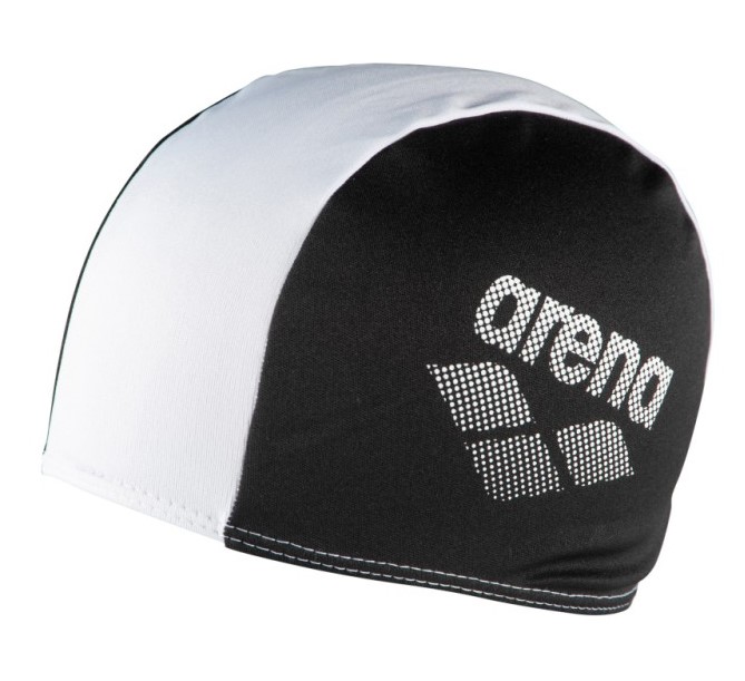 Шапка для плавания Arena POLYESTER II JR черный, белый Дет OSFM Шапка для плавания Arena POLYESTER II JR черный, белый Дет OSFM