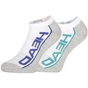 Шкарпетки Head PERFORMANCE SNEAKER 2P UNISEX білий, сірий, мультиколор Уні 39-42. Зображення №4 Шкарпетки Head PERFORMANCE SNEAKER 2P UNISEX білий, сірий, мультиколор Уні 39-42. Зображення №4