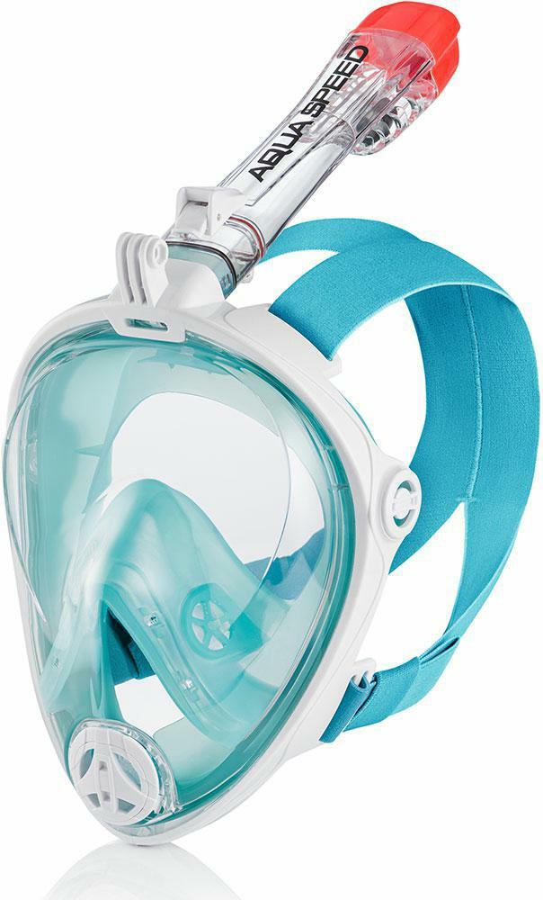 Повнолицьова маска Aqua Speed SPECTRA 2.0 7071 блакитний, білий Уні S/M Повнолицьова маска Aqua Speed SPECTRA 2.0 7071 блакитний, білий Уні S/M