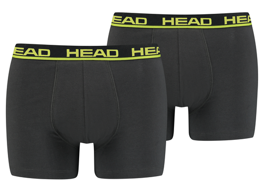 Труси-боксери Head BASIC BOXER 2P графітовий, жовтий Чол M Труси-боксери Head BASIC BOXER 2P графітовий, жовтий Чол M