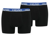 Трусы-боксеры Head BASIC BOXER 2P черный, синий Чол L. Изображение №4
