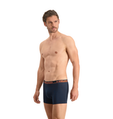 Трусы-боксеры Head BASIC BOXER 2P темно-синий, оранжевый Муж XXL. Изображение №2 Трусы-боксеры Head BASIC BOXER 2P темно-синий, оранжевый Муж XXL. Изображение №2