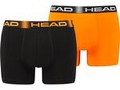 Трусы-боксеры Head MEN SEASONAL BOXER 2P черный, оранжевый Муж M. Изображение №2 Трусы-боксеры Head MEN SEASONAL BOXER 2P черный, оранжевый Муж M. Изображение №2