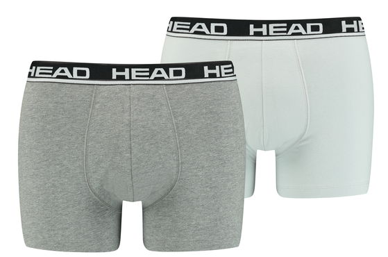 Трусы-боксеры Head BASIC BOXER 2P серый, светло-серый Чол XL Трусы-боксеры Head BASIC BOXER 2P серый, светло-серый Чол XL