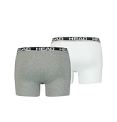 Трусы-боксеры Head BASIC BOXER 2P серый, светло-серый Чол XL. Изображение №2 Трусы-боксеры Head BASIC BOXER 2P серый, светло-серый Чол XL. Изображение №2