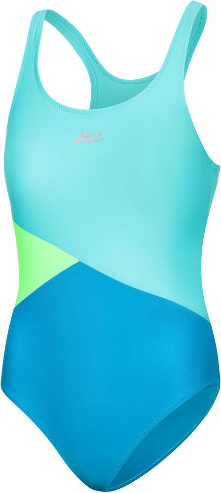 Купальник для дівчат Aqua Speed POLA 8598 світло-бірюзовий, бірюзовий, салатовий Діт 152см Купальник для дівчат Aqua Speed POLA 8598 світло-бірюзовий, бірюзовий, салатовий Діт 152см
