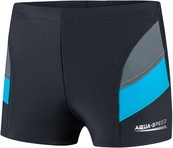 Плавки-боксери для хлопців Aqua Speed ANDY 6439 сірий, синій Діт 146см. Зображення №3
