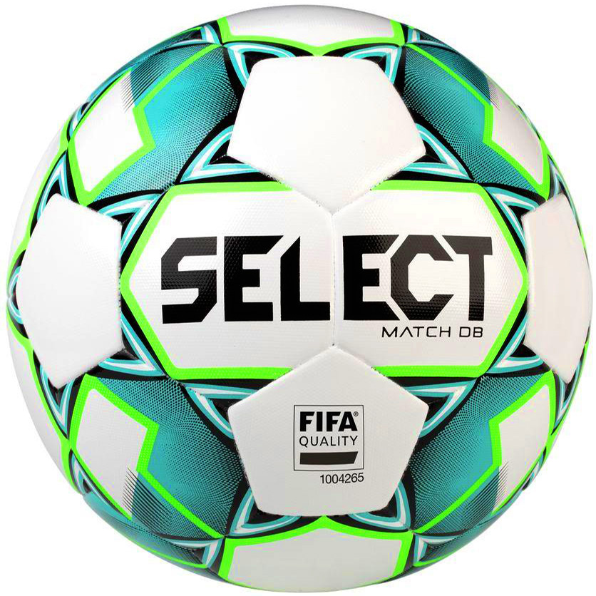 М'яч футбольний Select MATCH DB FIFA v23 біло-зелений Уні 5 М'яч футбольний Select MATCH DB FIFA v23 біло-зелений Уні 5