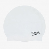 Шапка для плавання Speedo FLAT SILICONE CAP AU белый Уни OSFM. Изображение №2 Шапка для плавання Speedo FLAT SILICONE CAP AU белый Уни OSFM. Изображение №2