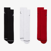 Шкарпетки NIKE U J ED CUSH POLY CREW 3PR 144 чорний, білий, червоний Уні 42-46. Зображення №2 Шкарпетки NIKE U J ED CUSH POLY CREW 3PR 144 чорний, білий, червоний Уні 42-46. Зображення №2