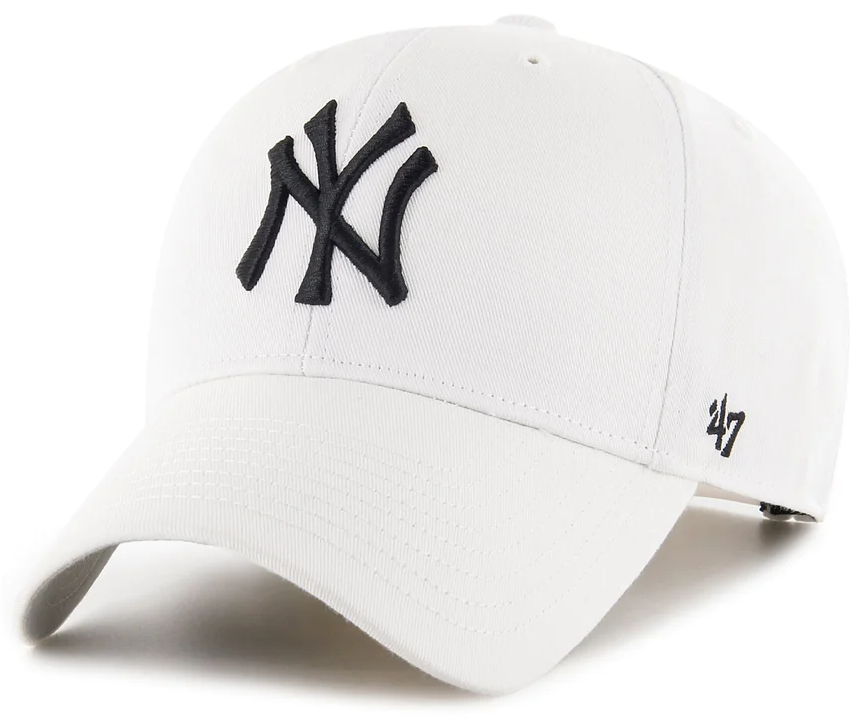 Кепка 47 Brand NEW YORK YANKEES RAISED BASIC білий Уні OSFA Кепка 47 Brand NEW YORK YANKEES RAISED BASIC білий Уні OSFA