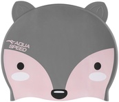 Шапка для плавания Aqua Speed ZOO Fox 9815 лисица, серая Дет OSFM. Изображение №2 Шапка для плавания Aqua Speed ZOO Fox 9815 лисица, серая Дет OSFM. Изображение №2