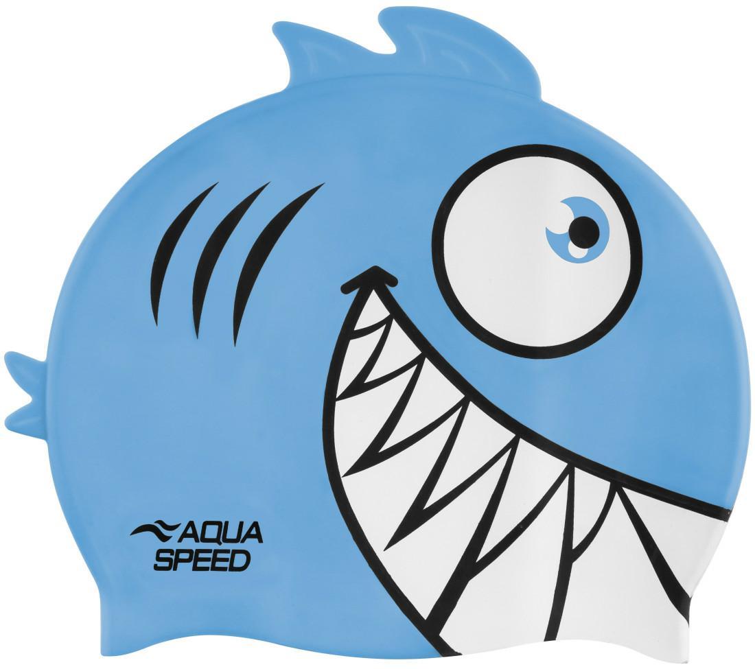 Шапка для плавання Aqua Speed ZOO Pirana 9697 піранья, бірюзовий Діт OSFM Шапка для плавання Aqua Speed ZOO Pirana 9697 піранья, бірюзовий Діт OSFM