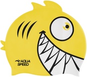Шапка для плавання Aqua Speed ZOO Pirana 9700 піранья, жовтий Діт OSFM. Зображення №2 Шапка для плавання Aqua Speed ZOO Pirana 9700 піранья, жовтий Діт OSFM. Зображення №2