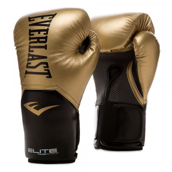 Боксерські рукавиці Everlast ELITE TRAINING GLOVES золотий уні 10 унцій Боксерські рукавиці Everlast ELITE TRAINING GLOVES золотий уні 10 унцій