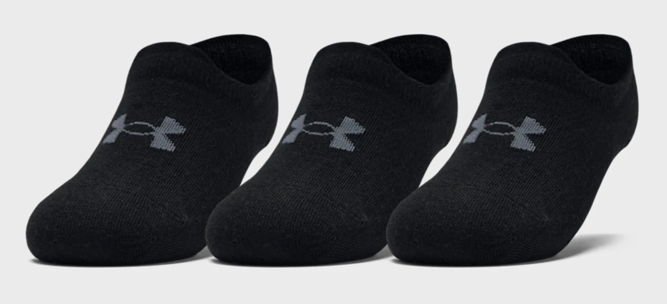 Носки Under Armour Essential UltraLowTab 3pk черный Уни MD Носки Under Armour Essential UltraLowTab 3pk черный Уни MD