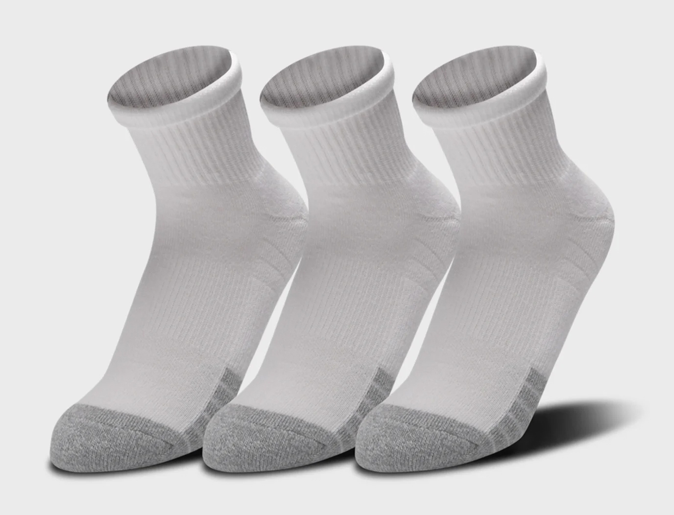 Носки Under Armour Heatgear Qrter 3pk белые уни LG Носки Under Armour Heatgear Qrter 3pk белые уни LG