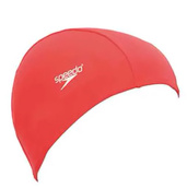 Шапка для плавання Speedo Polyester Cap червоний Уні OSFM. Зображення №2 Шапка для плавання Speedo Polyester Cap червоний Уні OSFM. Зображення №2