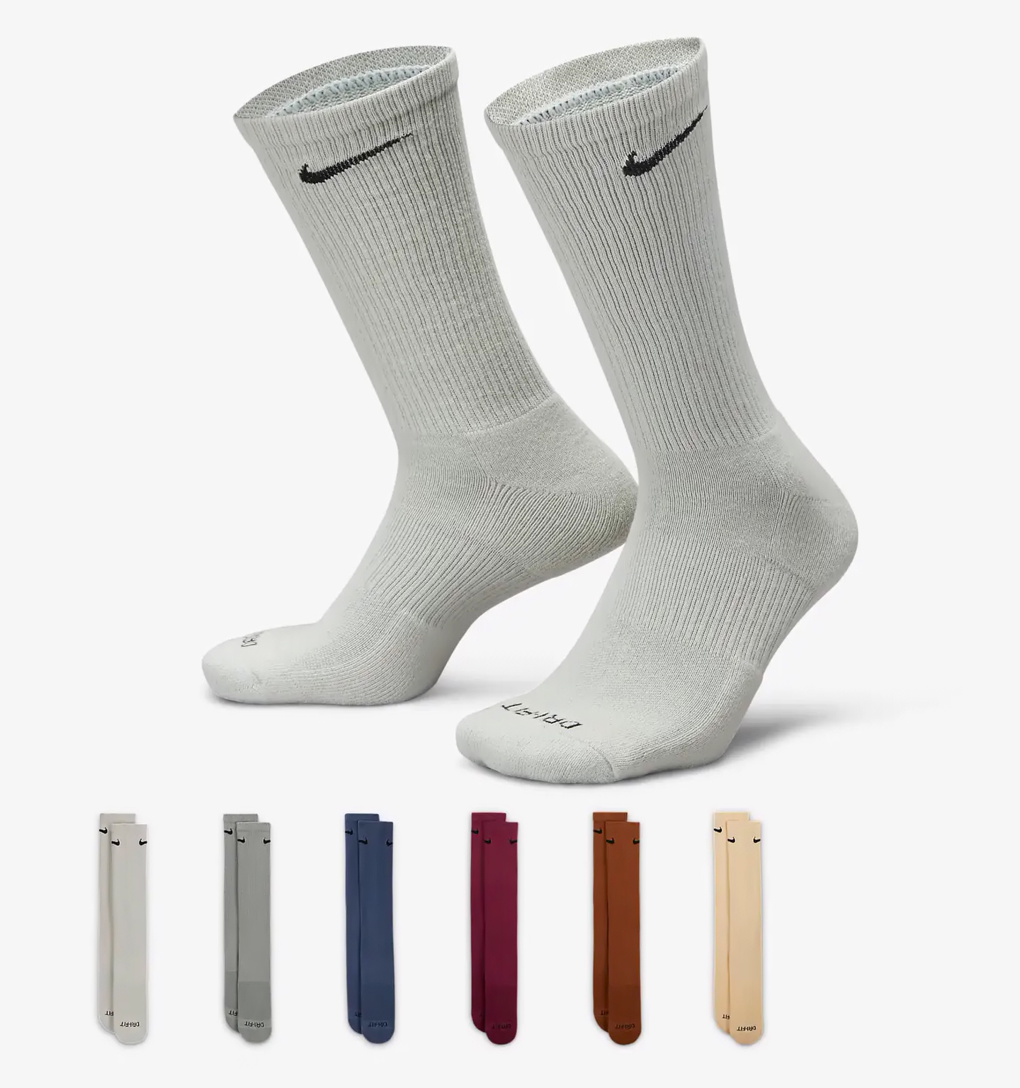 Носки Nike U NK ED PLS CSH CRW 6PR - 132 белый, серый, синий, красный, розовый Муж 34-38 Носки Nike U NK ED PLS CSH CRW 6PR - 132 белый, серый, синий, красный, розовый Муж 34-38