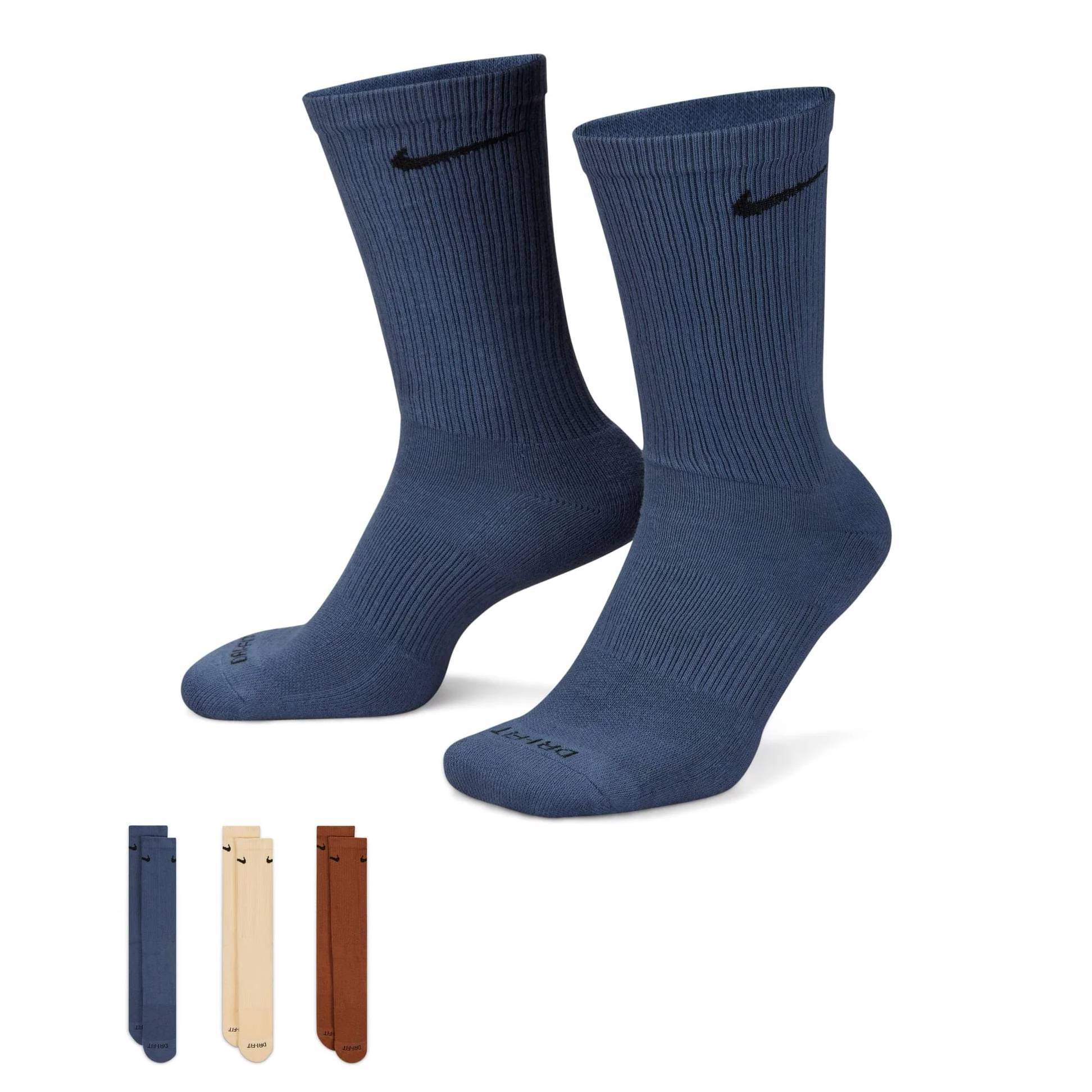 Шкарпетки Nike U NK EVERYDAY PLUS CUSH CREW синій, коричневий, бежевий Уні 42-46 Шкарпетки Nike U NK EVERYDAY PLUS CUSH CREW синій, коричневий, бежевий Уні 42-46