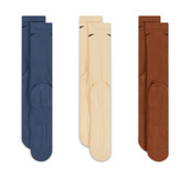 Шкарпетки Nike U NK EVERYDAY PLUS CUSH CREW синій, коричневий, бежевий Уні 42-46. Зображення №3 Шкарпетки Nike U NK EVERYDAY PLUS CUSH CREW синій, коричневий, бежевий Уні 42-46. Зображення №3