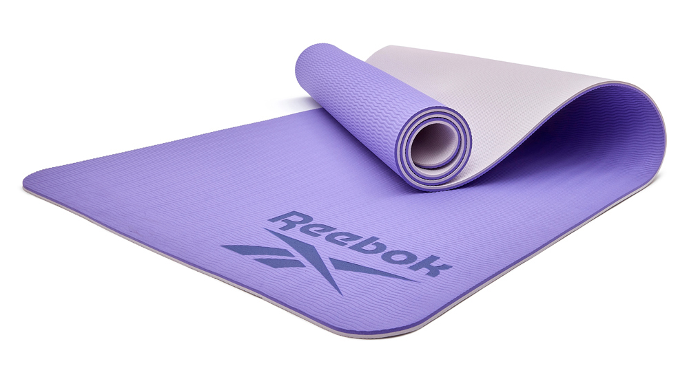 Двосторонній килимок для йоги Reebok Double Sided Yoga Mat фіолетовий Уні 176 х 61 х 0,6 см Двосторонній килимок для йоги Reebok Double Sided Yoga Mat фіолетовий Уні 176 х 61 х 0,6 см