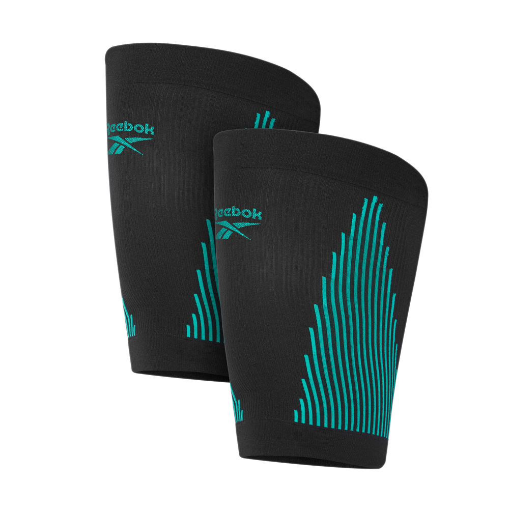 Компрессионные рукава до бедра Reebok Knitted Compression Thigh Sleeve черный Уни S Компрессионные рукава до бедра Reebok Knitted Compression Thigh Sleeve черный Уни S