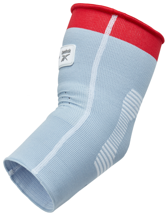 Фіксатор ліктя Reebok Speedwick Elbow Support білий, червоний Уні S Фіксатор ліктя Reebok Speedwick Elbow Support білий, червоний Уні S