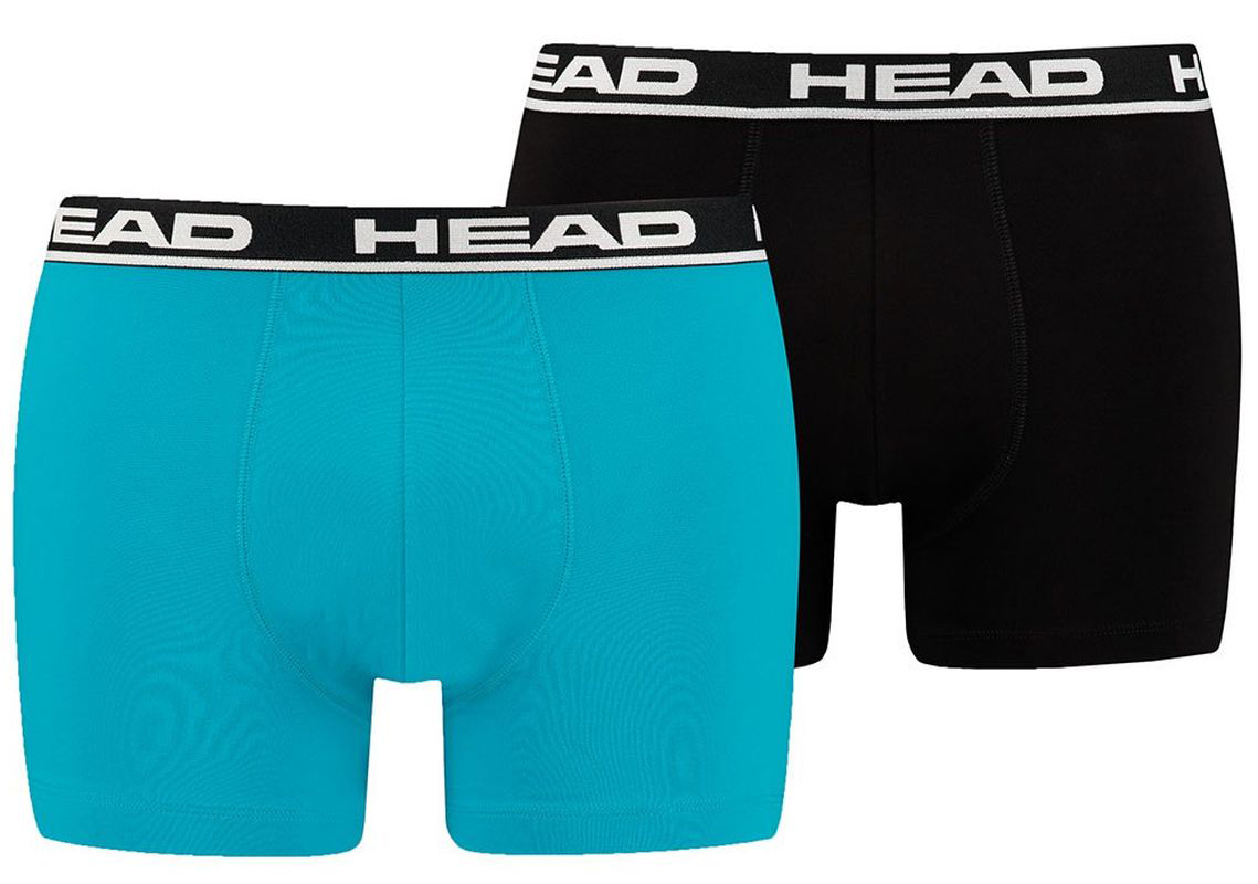 Труси-боксери Head BASIC BOXER 2P блакитний, чорний Чол XL (701202741-021) Труси-боксери Head BASIC BOXER 2P блакитний, чорний Чол XL (701202741-021)