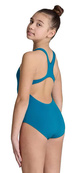 Купальник закритий для дівчат Arena TEAM SWIMSUIT SWIM PRO SOLID блакитний Діт 128см. Зображення №3