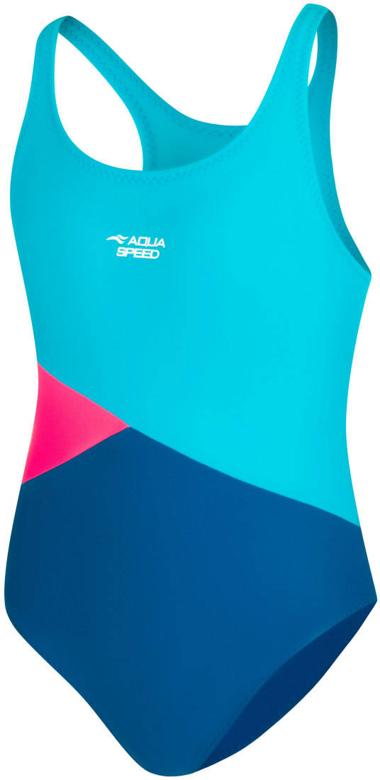 Купальник для девочек Aqua Speed POLA 9854 темно-синий, голубой, розовый Дет Купальник для девочек Aqua Speed POLA 9854 темно-синий, голубой, розовый Дет