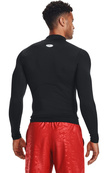 Лонгслив Under Armour HG Armour Comp Mock LS черный Чол XL. Изображение №3