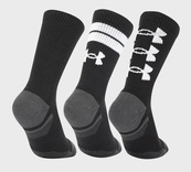 Носки Under Armour Perf Tech Nov 3pk Crew черный Уни XL. Изображение №2