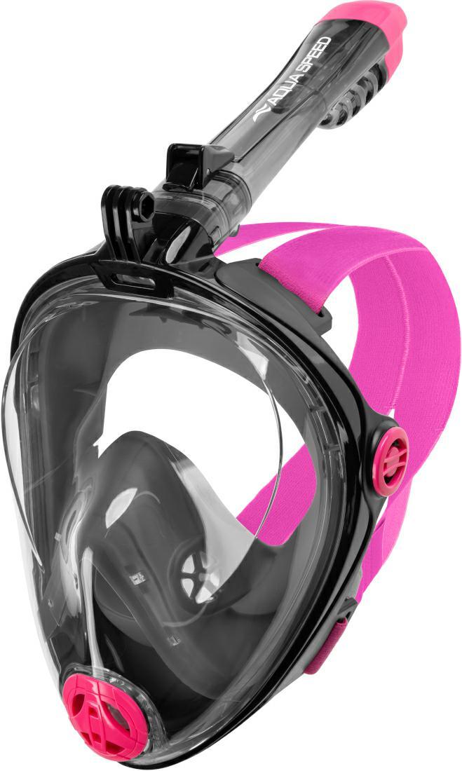 Повнолицьова маска Aqua Speed SPECTRA 2.0 9912 чорний, рожевий Уні S/M Повнолицьова маска Aqua Speed SPECTRA 2.0 9912 чорний, рожевий Уні S/M