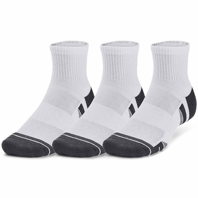 Носки Under Armour Performance Tech 3pk Qtr белый Уни LG Носки Under Armour Performance Tech 3pk Qtr белый Уни LG